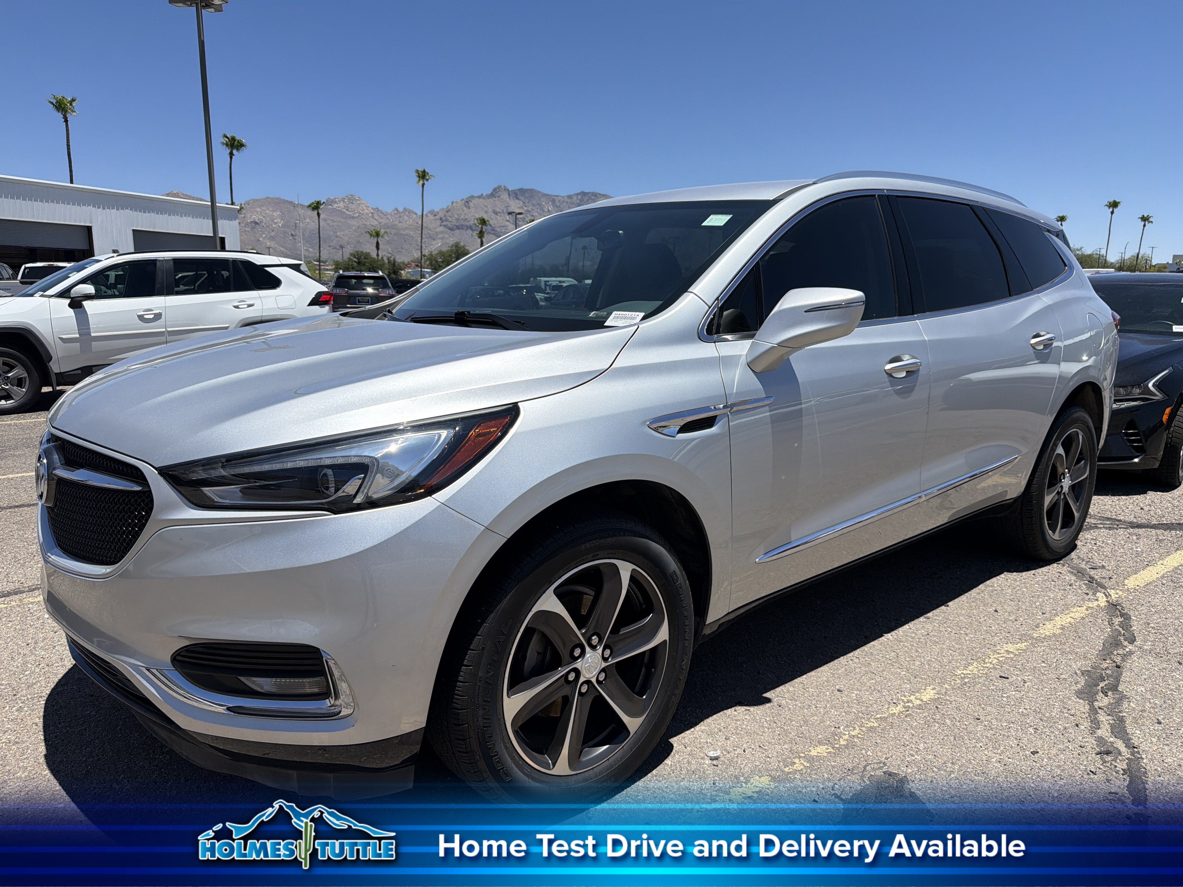 2020 Buick Enclave Essence in Quicksilver Metallic — front three-quarter view