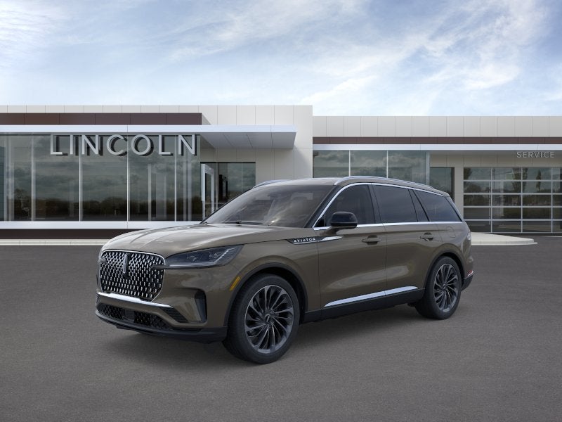 2026 Lincoln Aviator Reserve in Harbor Gray Clearcoat — front three-quarter view