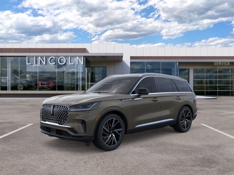 2026 Lincoln Aviator Reserve in Harbor Gray Clearcoat — front three-quarter view