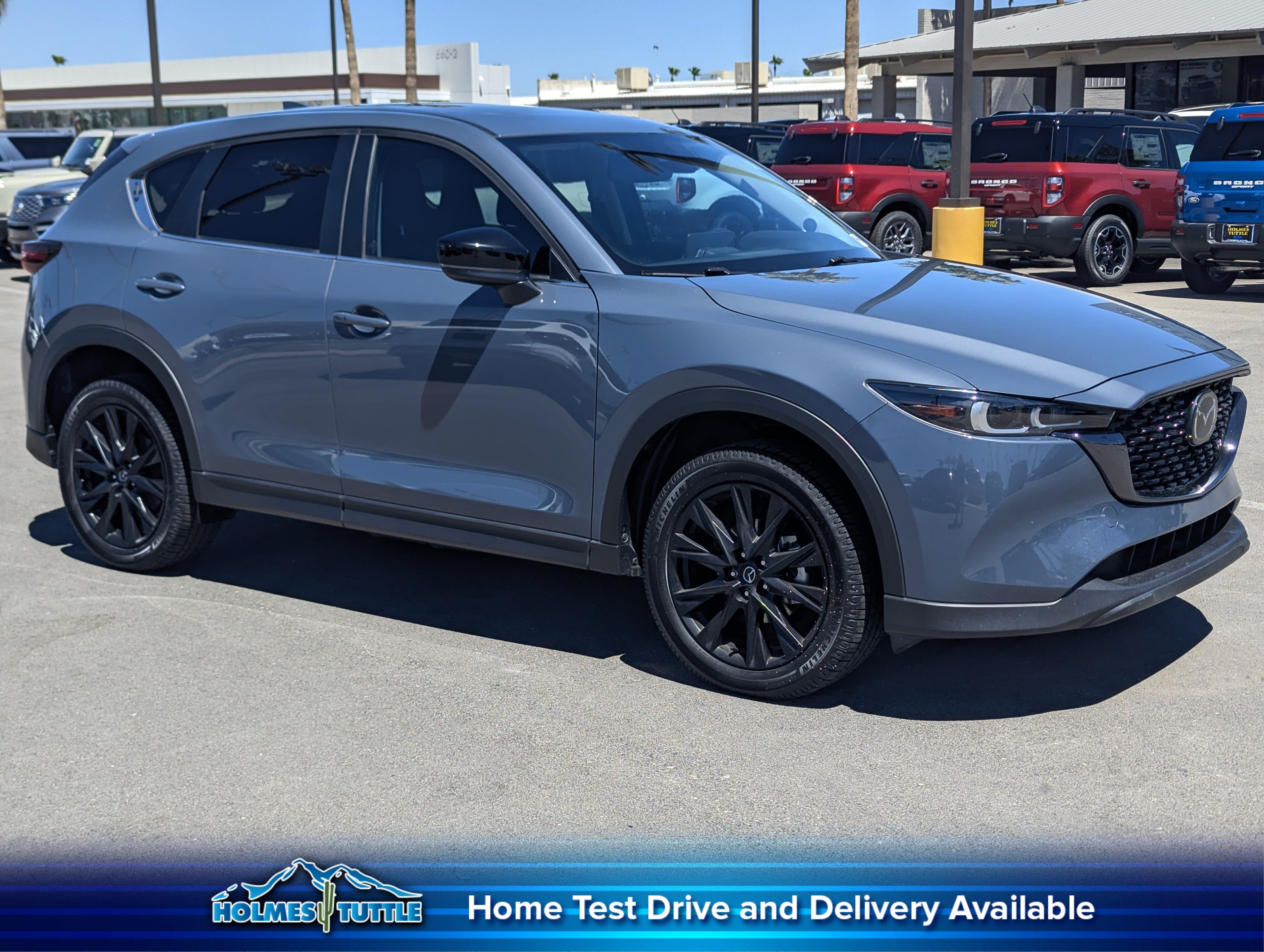 2023 Mazda Mazda CX-5 2.5 S Carbon Edition in Polymetal Gray — front three-quarter view
