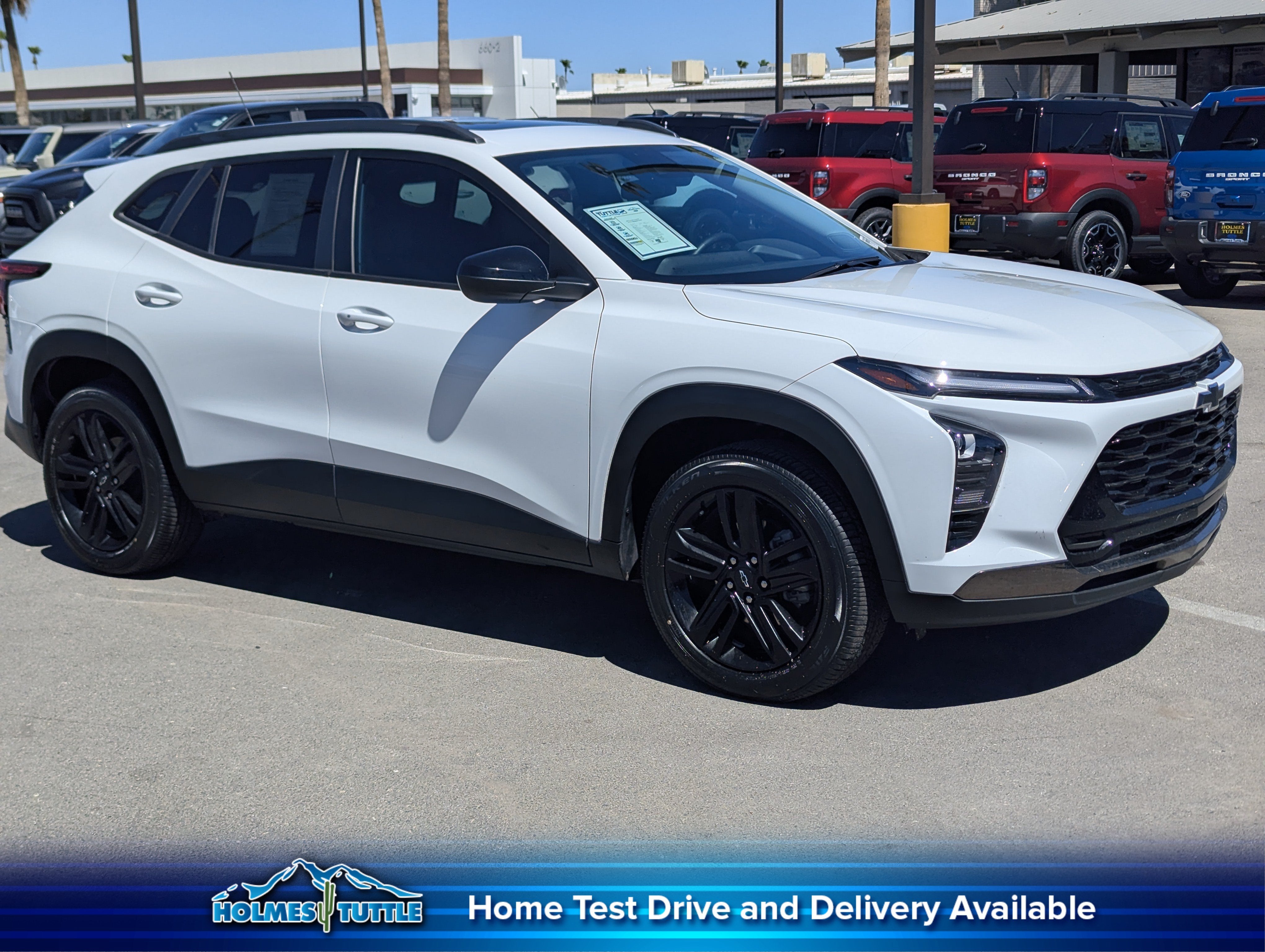 2024 Chevrolet Trax ACTIV in Summit White — front three-quarter view